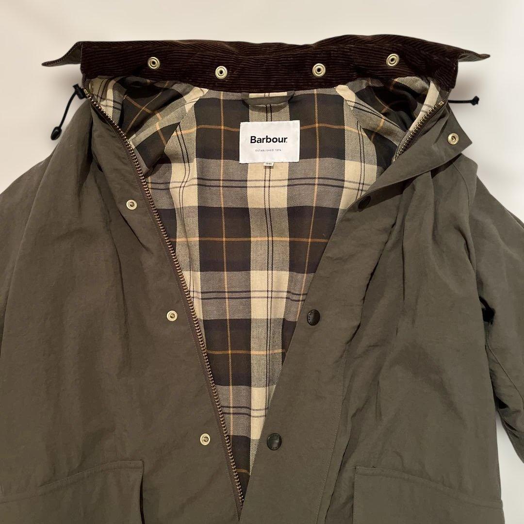 【美品】Barbour バブアーBURGHLEY SP　カーキ系　サイズ36