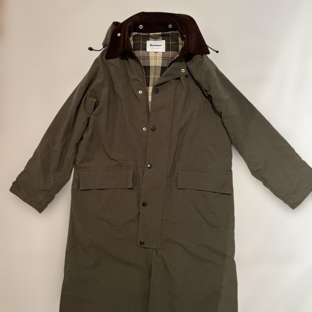 【美品】Barbour バブアーBURGHLEY SP　カーキ系　サイズ36