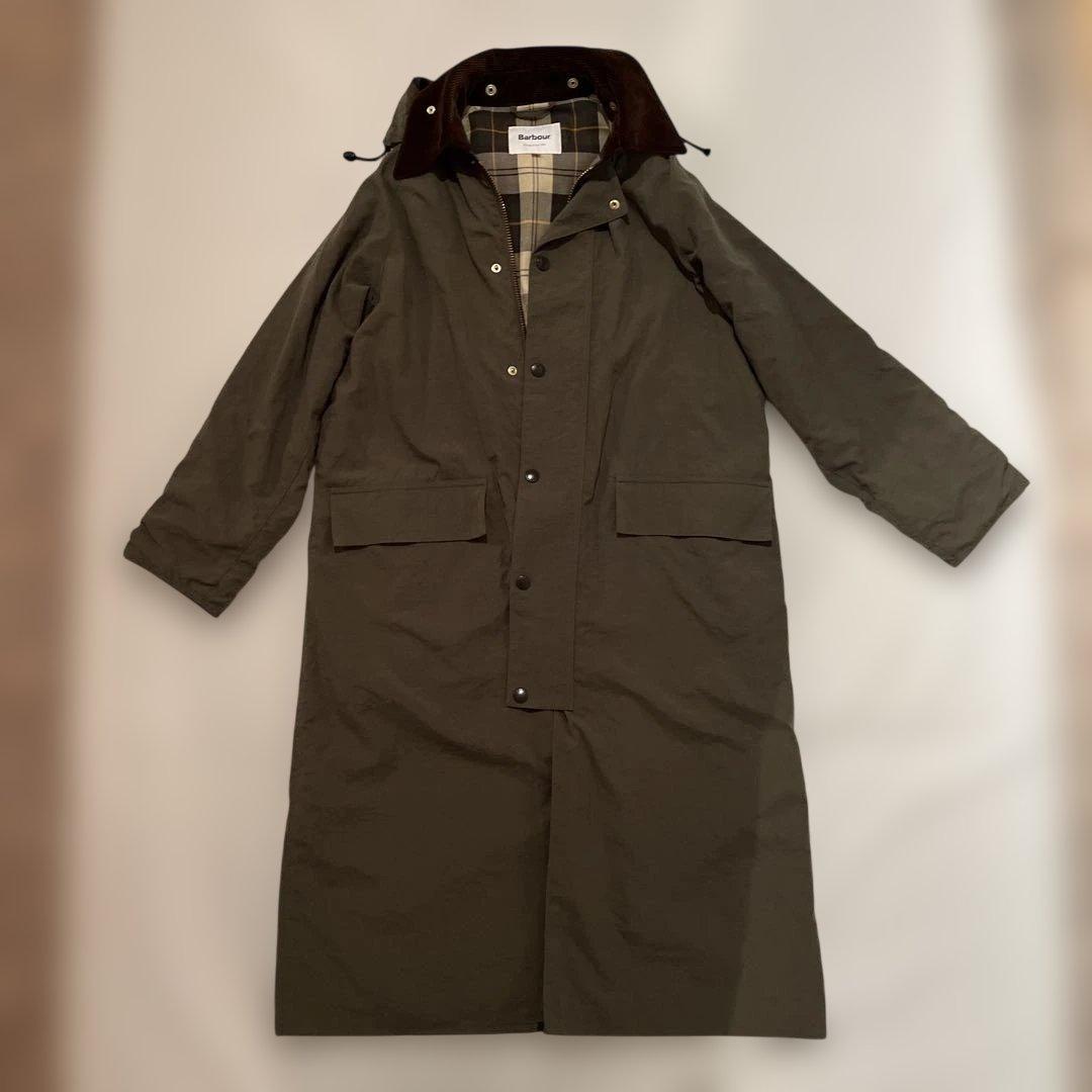 【美品】Barbour バブアーBURGHLEY SP　カーキ系　サイズ36