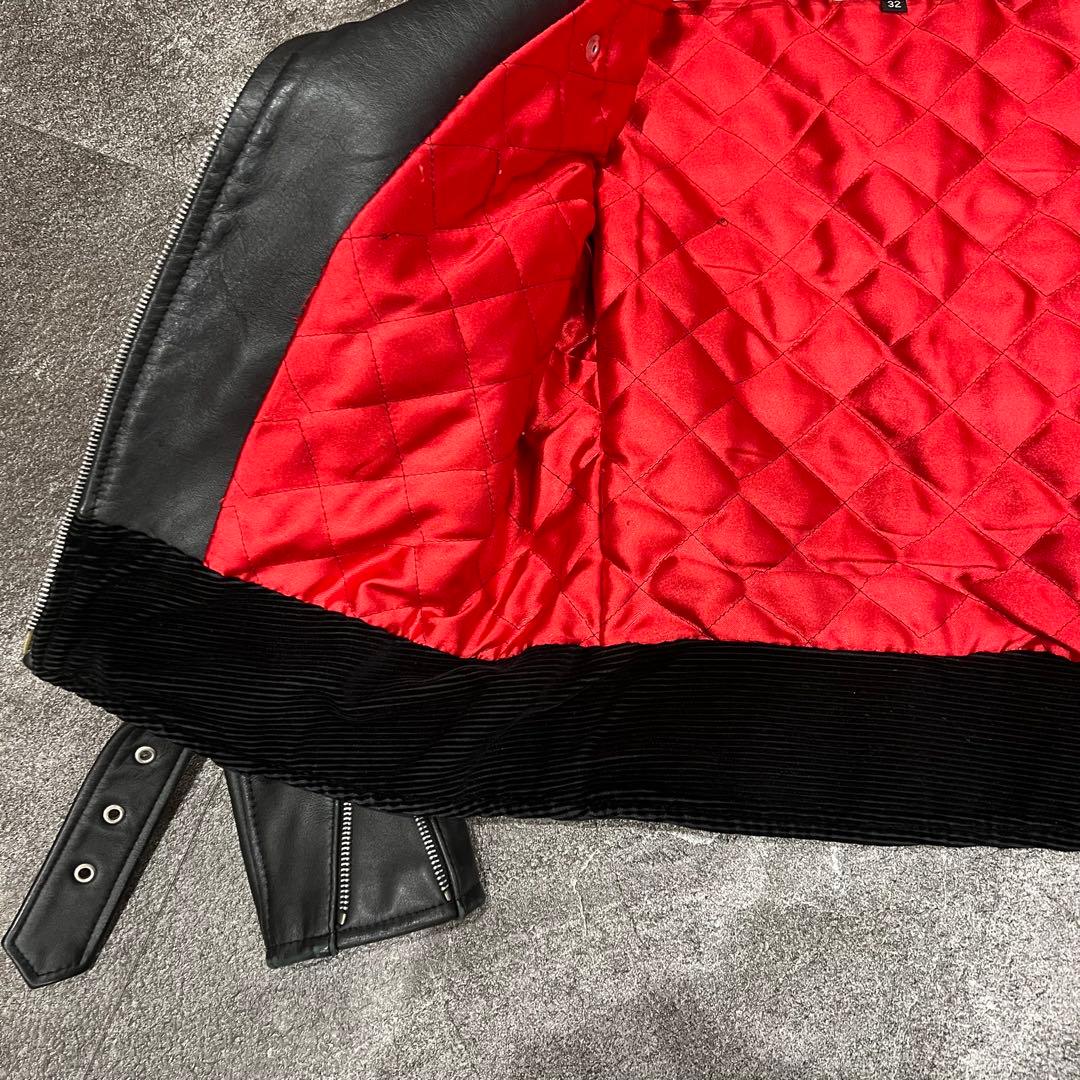 【サイズ32】666 レザー ライダース