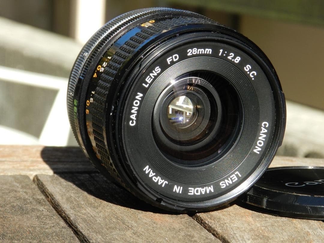 極美品 CANON FD 28mm f/2.8 SC レンズ 即撮影可　キャノン
