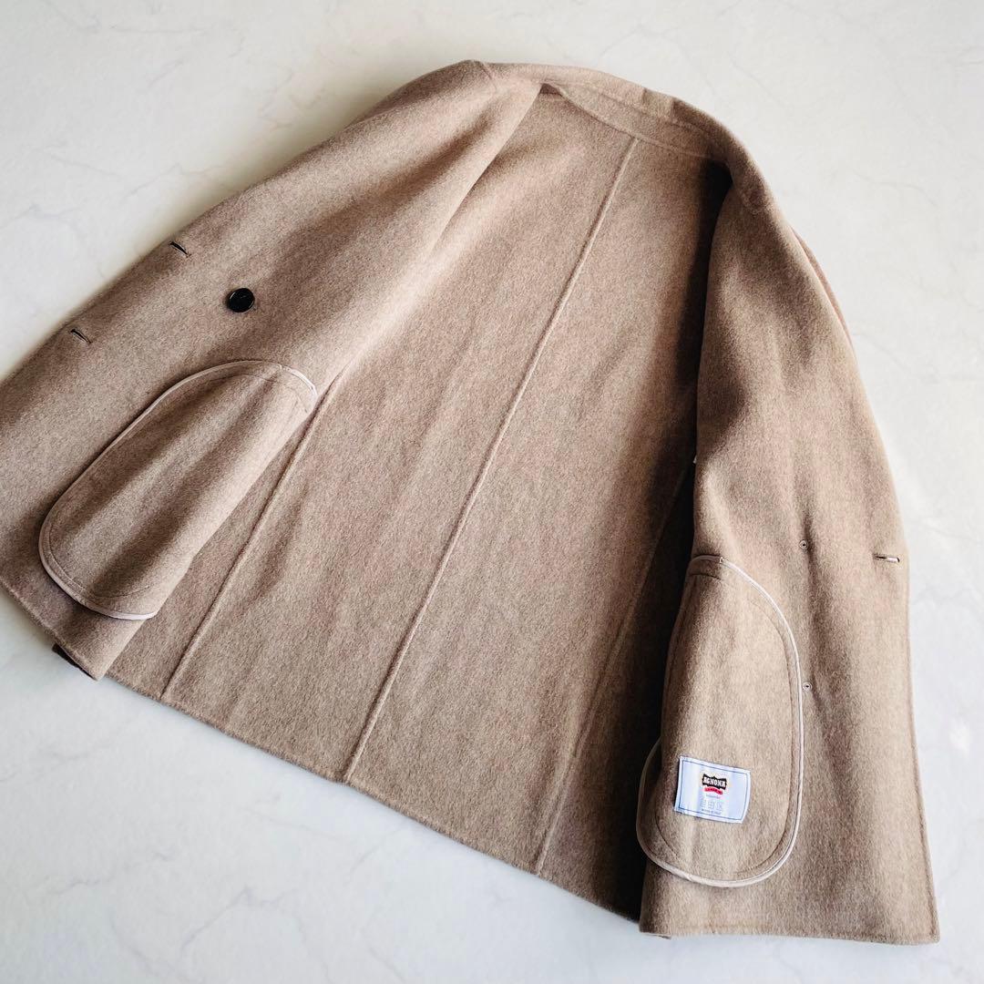 自由区 AGNONA カシミヤ100% ショート リバーコート 定価16.5万円