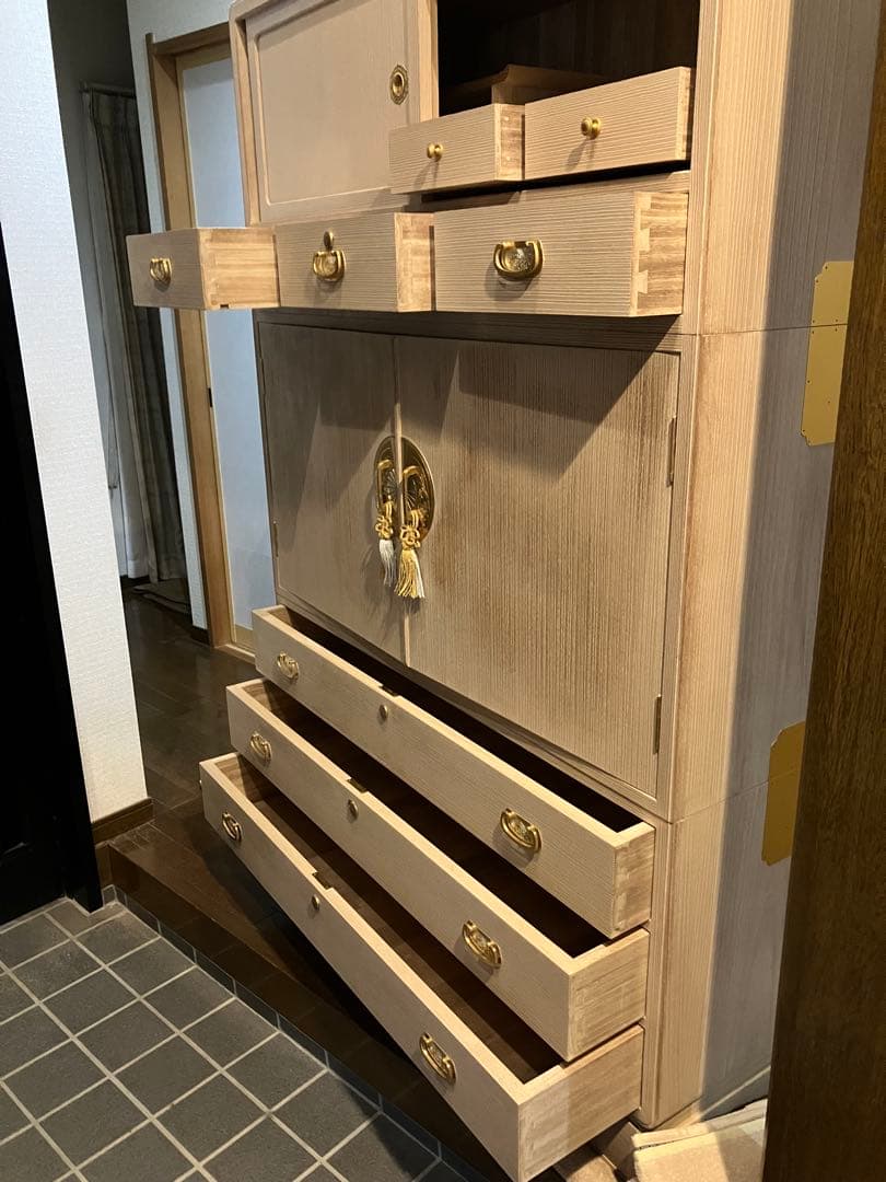 桐箪笥　桐タンス　3段構成