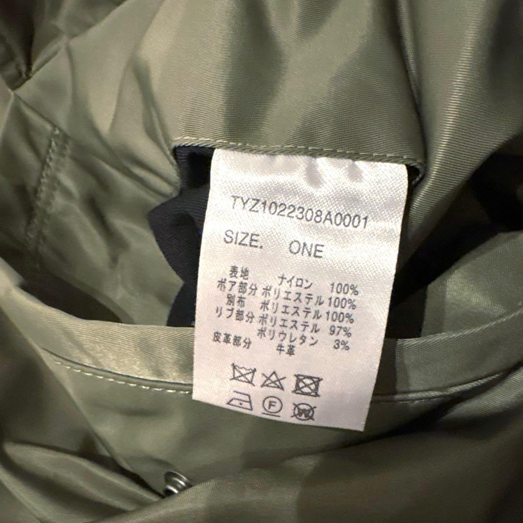 CIAOPANIC TYPY MA1 オリーブグリーン ポンチョジャケット ボア