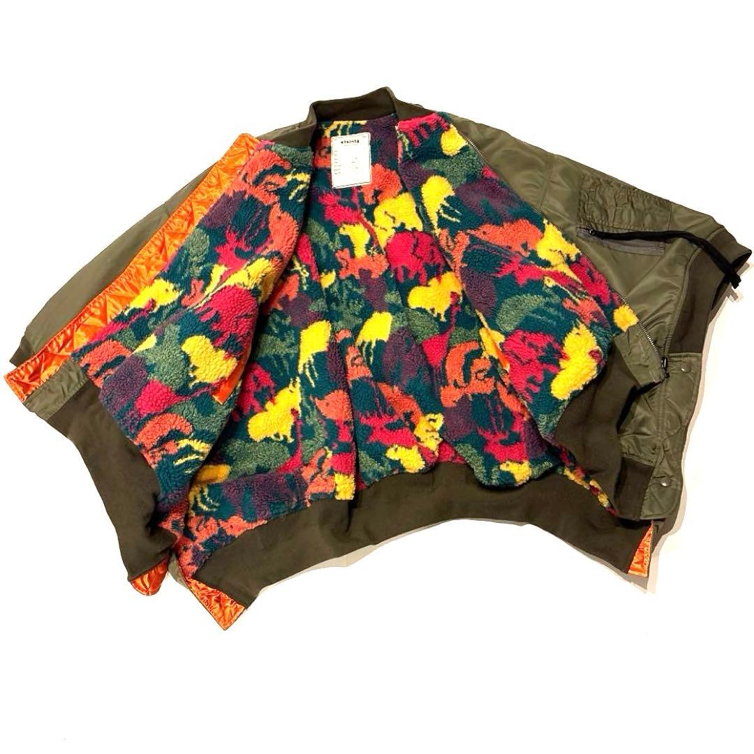 CIAOPANIC TYPY MA1 オリーブグリーン ポンチョジャケット ボア