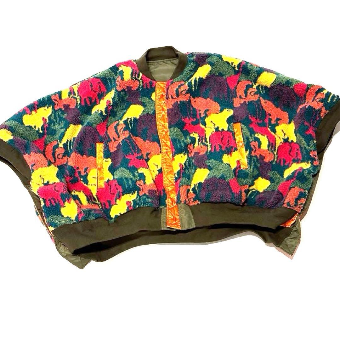 CIAOPANIC TYPY MA1 オリーブグリーン ポンチョジャケット ボア