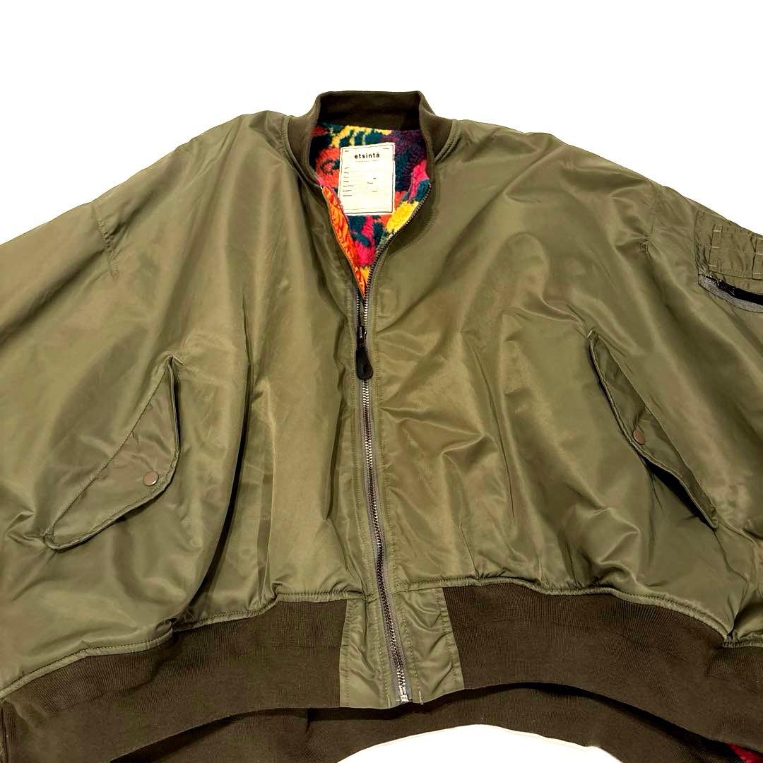 CIAOPANIC TYPY MA1 オリーブグリーン ポンチョジャケット ボア