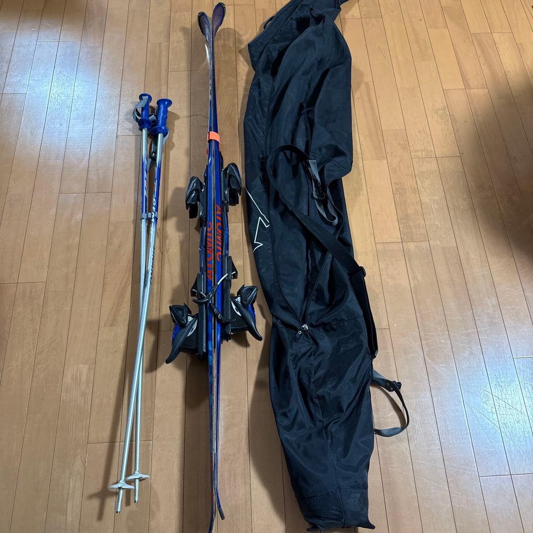 Atomic スキー板　158cm ストック ケース付き