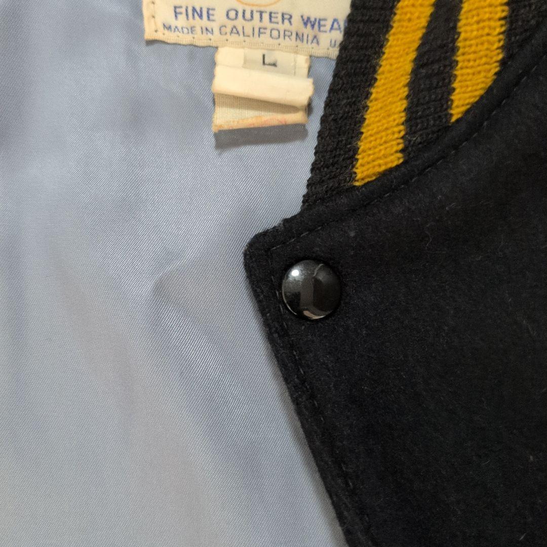 Golden Bear USAビンテージ　 スタジャン ブラック/イエロー L