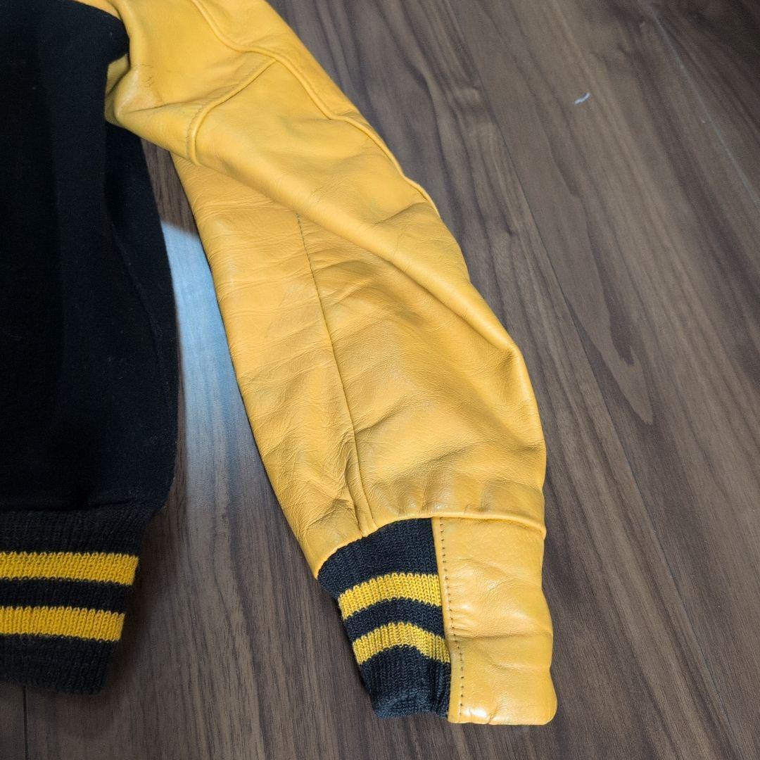 Golden Bear USAビンテージ　 スタジャン ブラック/イエロー L