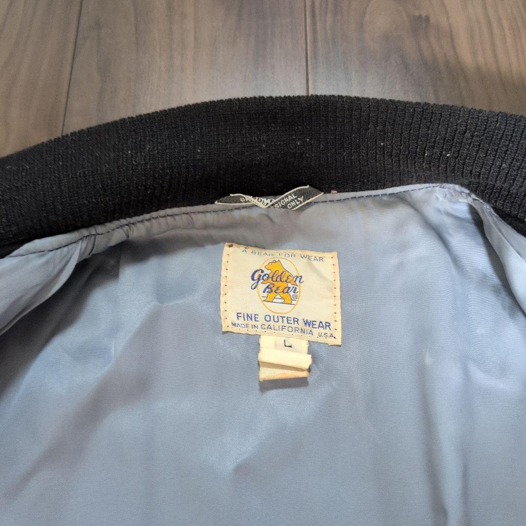 Golden Bear USAビンテージ　 スタジャン ブラック/イエロー L