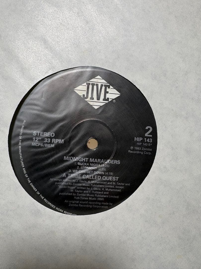 ATCQ Midnight Marauders LP 初回EU盤