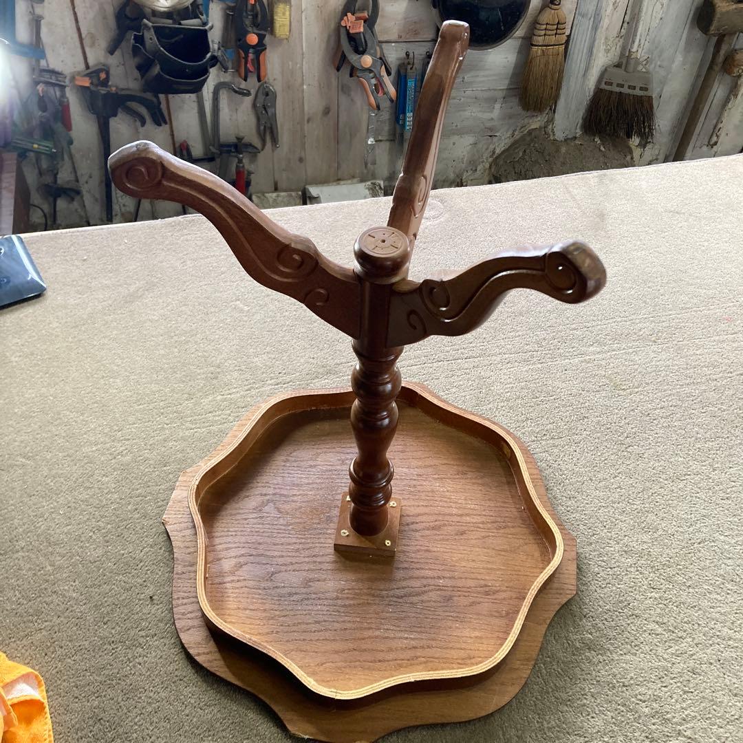 Y*u様 象嵌 コーヒーテーブル　丸テーブル　サイドテーブル 幅54cm A