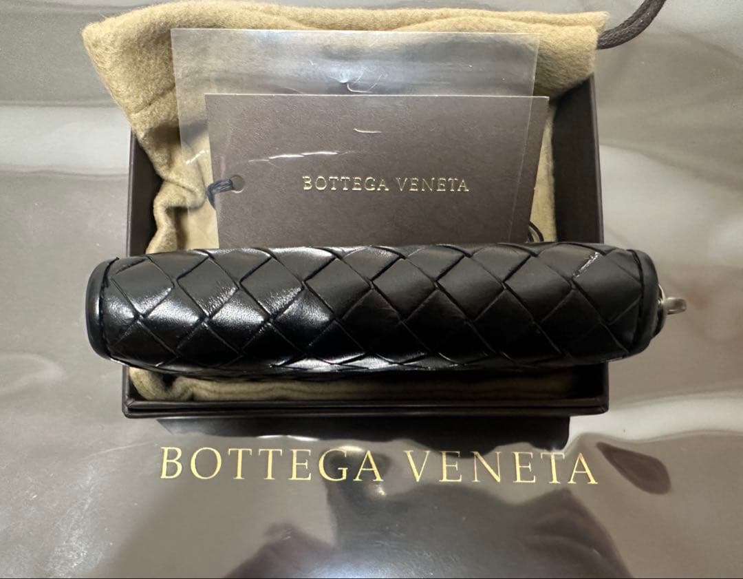 【付属品付】ボッテガヴェネタ イントレチャートケース/ラム/黒3️⃣✨✨