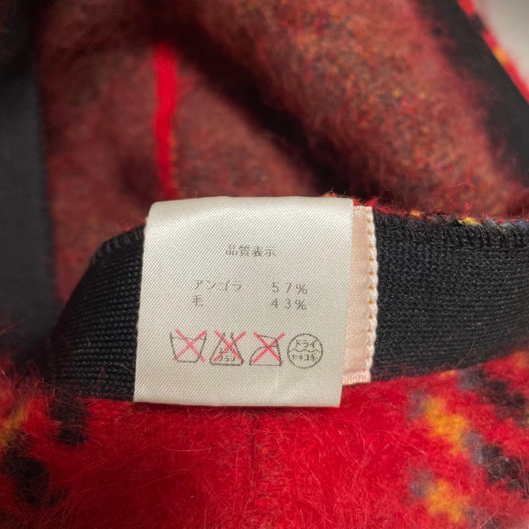 ヴィヴィアンウエストウッド 赤 チェック ベレー帽