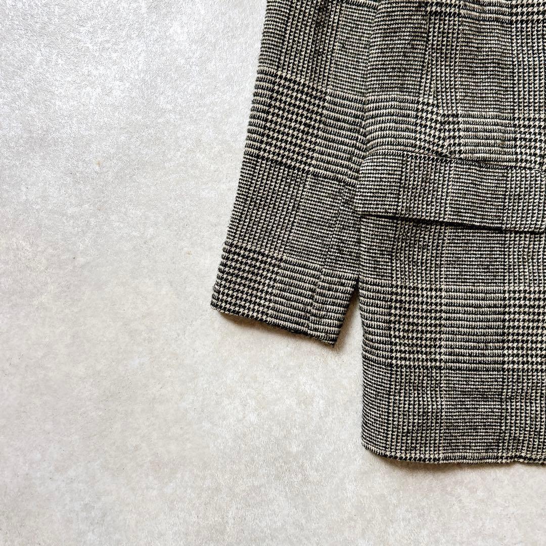 美品✨　POMANDERE グレンチェック　ジャケット　イタリア製
