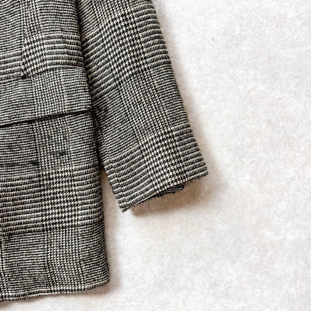 美品✨　POMANDERE グレンチェック　ジャケット　イタリア製