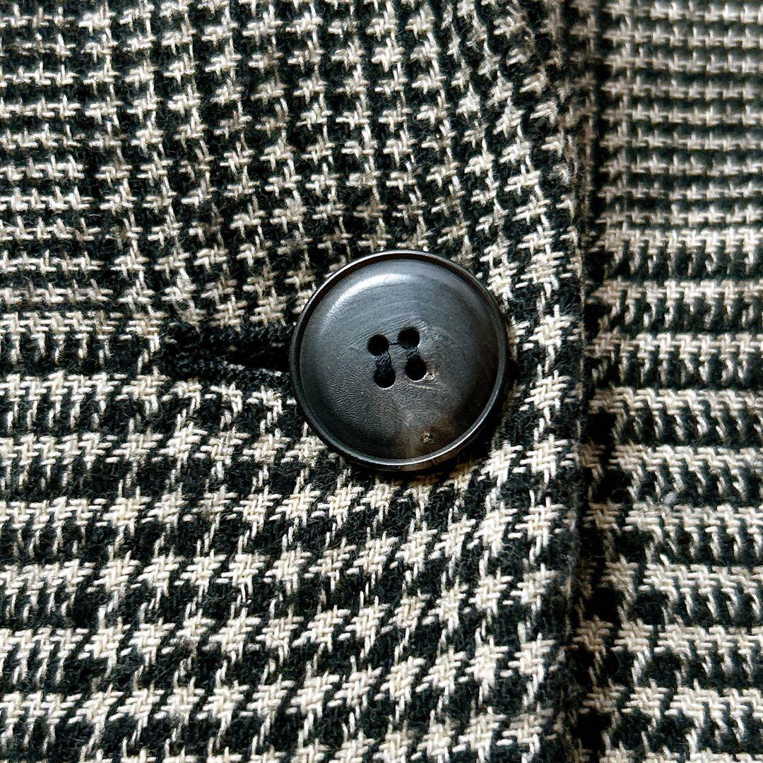 美品✨　POMANDERE グレンチェック　ジャケット　イタリア製