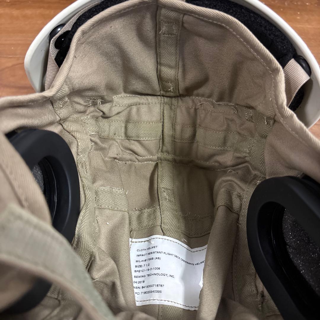 米軍　実物　FLIGHT DECK CREWMAN'S HELMETS ①