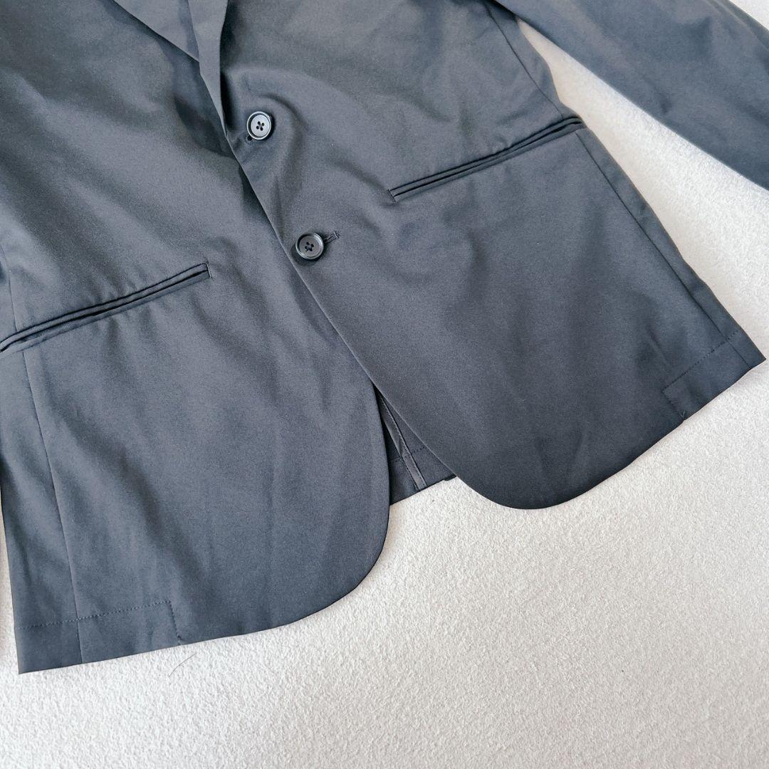 【極美品】ワークウェアスーツ トラベルジャケット セットアップ 洗濯可能 黒 S
