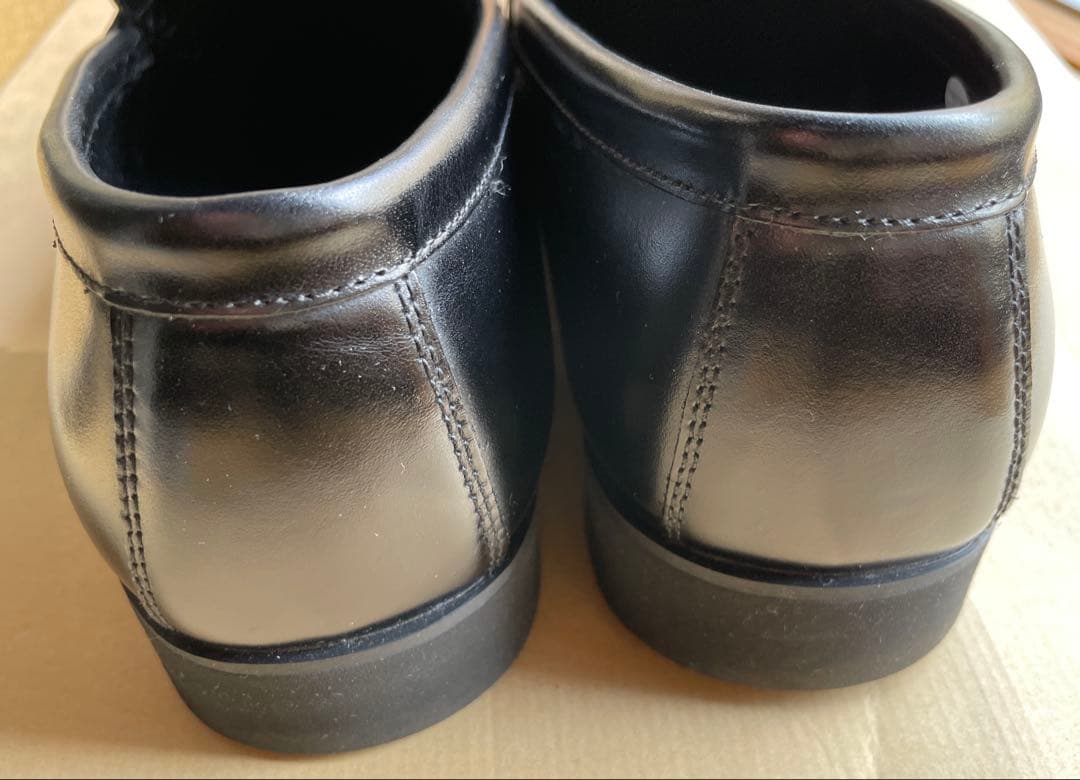 green label relaxing 黒　レザー ローファー　26cm