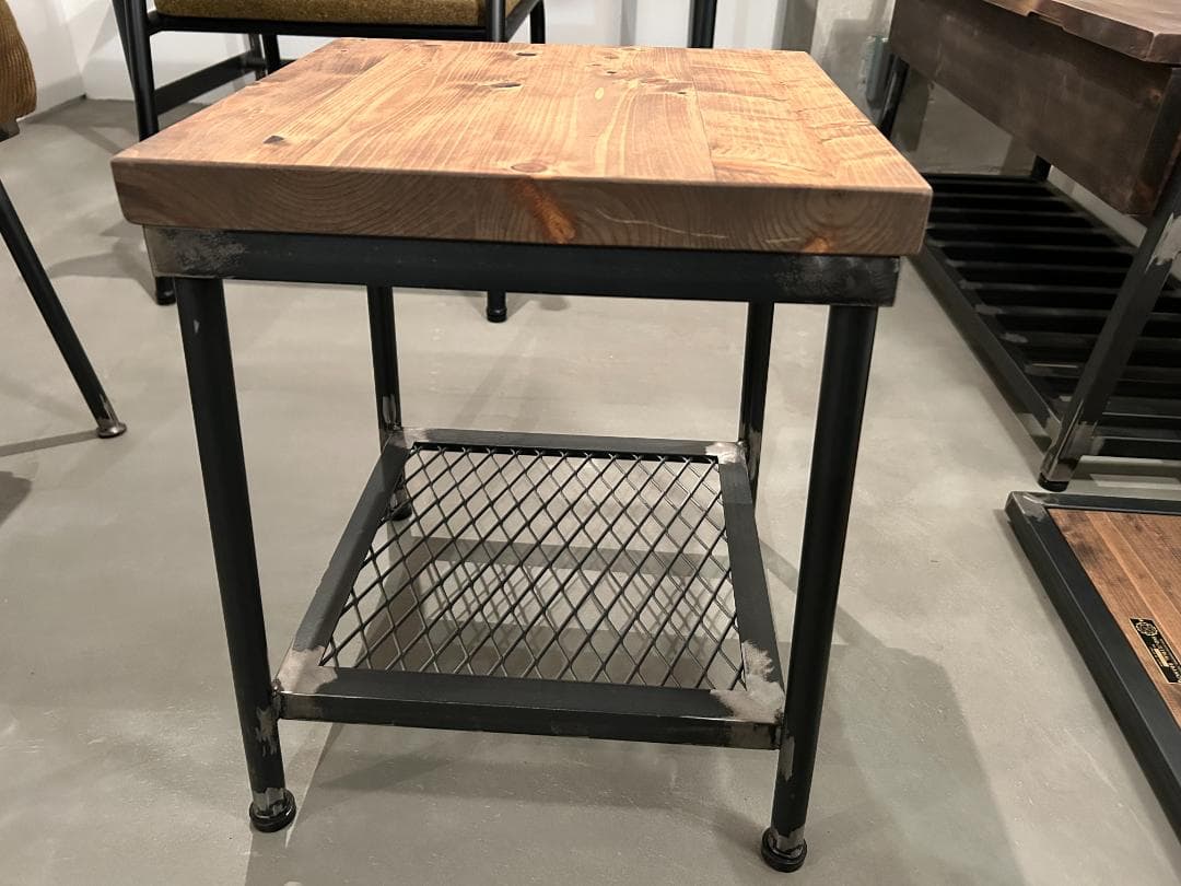 インダストリアルブランチ【サイドテーブル（展示品）】アイアン家具/ハンドメイド