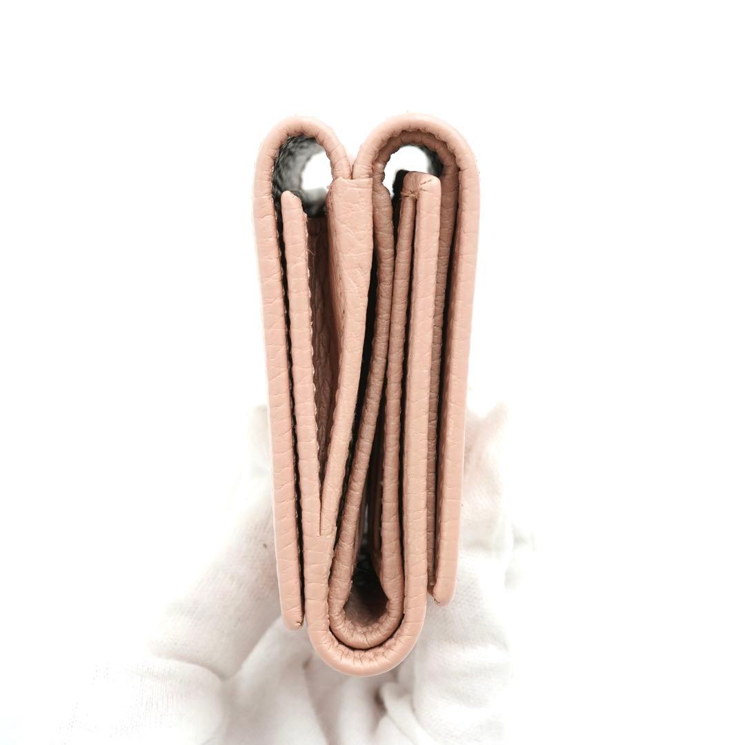 ✨新品未使用✨　GUCCI ミニ財布　マーモント GGロゴ 　三つ折り ピンク