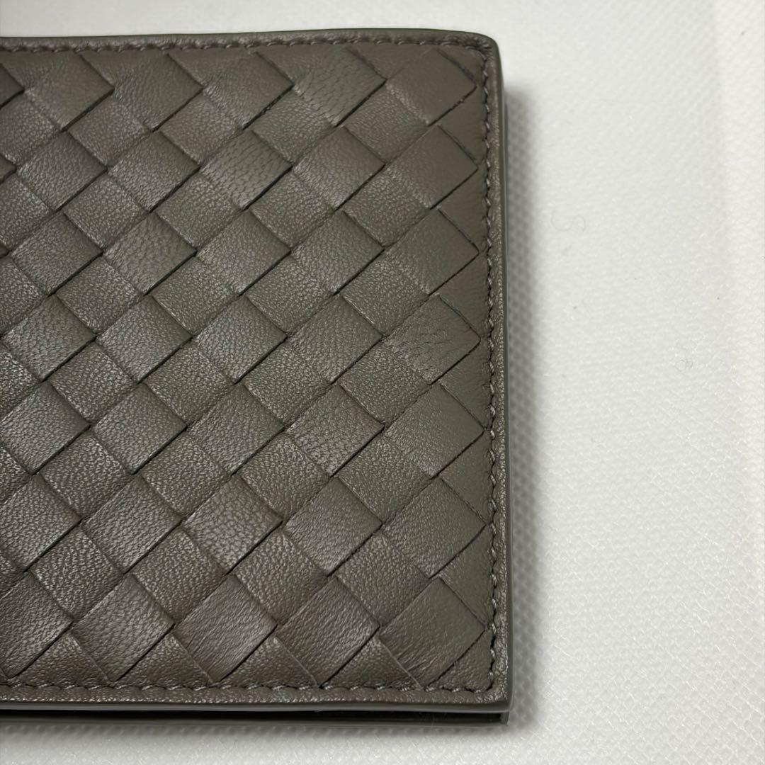 【BOTTEGA VENETA】 二つ折り財布 札入れ　グレー