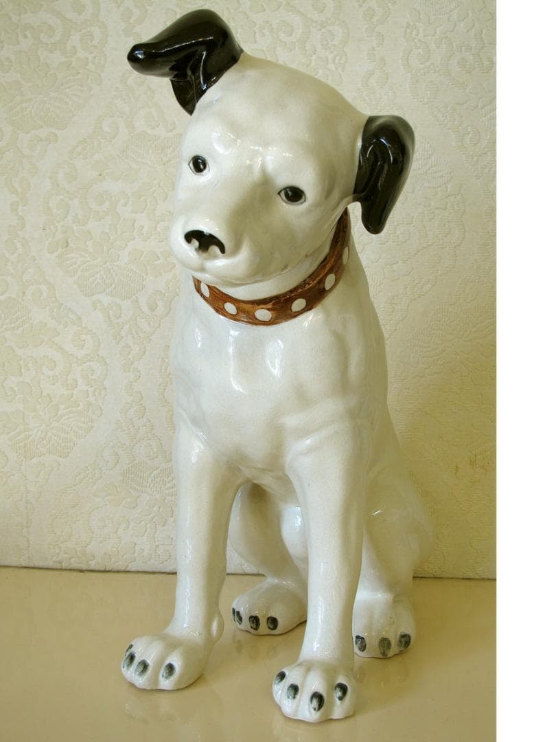 ビクター犬　ニッパーくん　大型31.5センチ　ビクター　犬　レア　爪付き　陶器