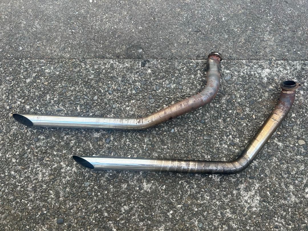 【いっせい】ショベルヘッド　2インチ　スラッシュカット　マフラー　ハーレー