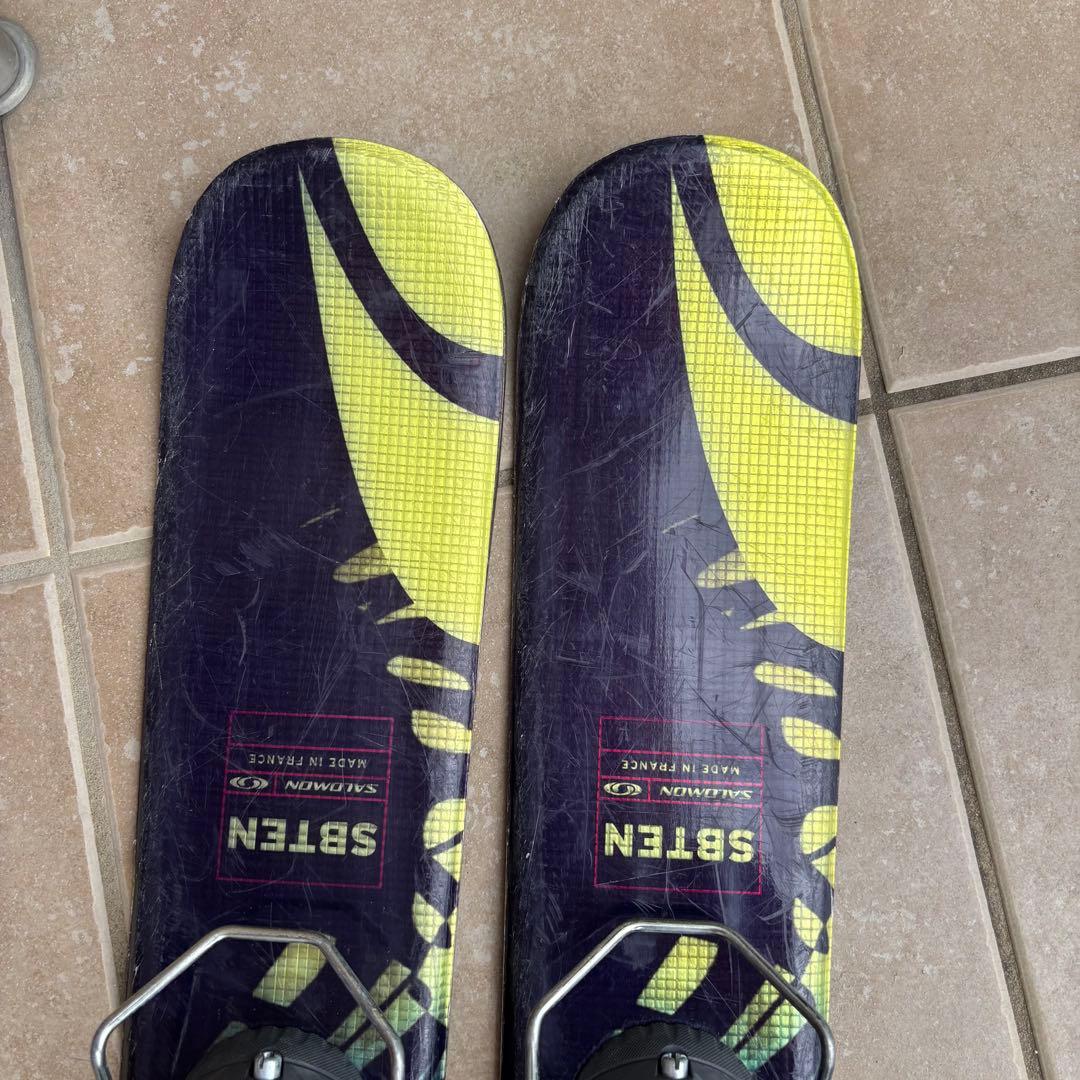 メンズ　サロモン ショートスキー　ファンスキーセット　27-27.5cmブーツ付