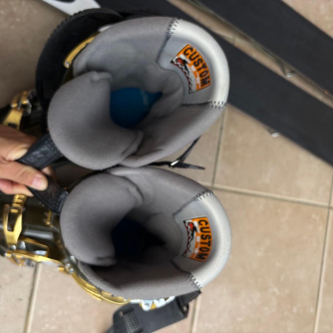 メンズ　サロモン ショートスキー　ファンスキーセット　27-27.5cmブーツ付