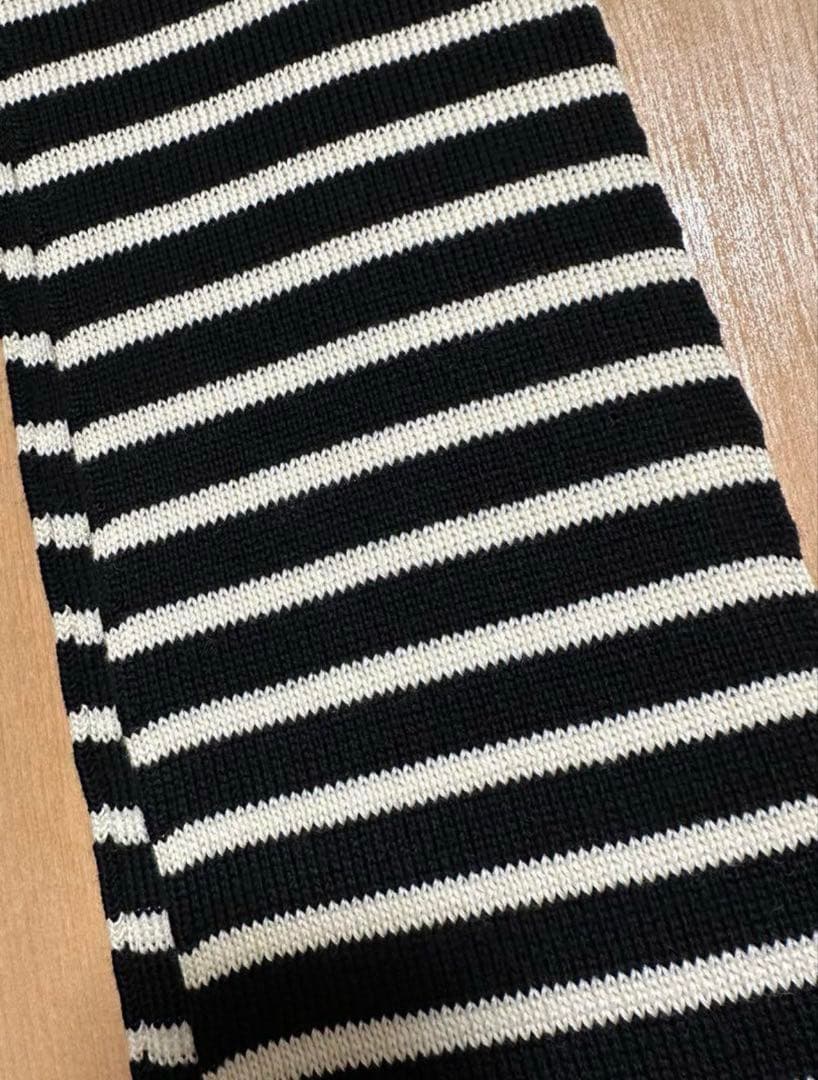 SAINT LAURENT ボーダーマフラー　エディスリマン　サンローラン