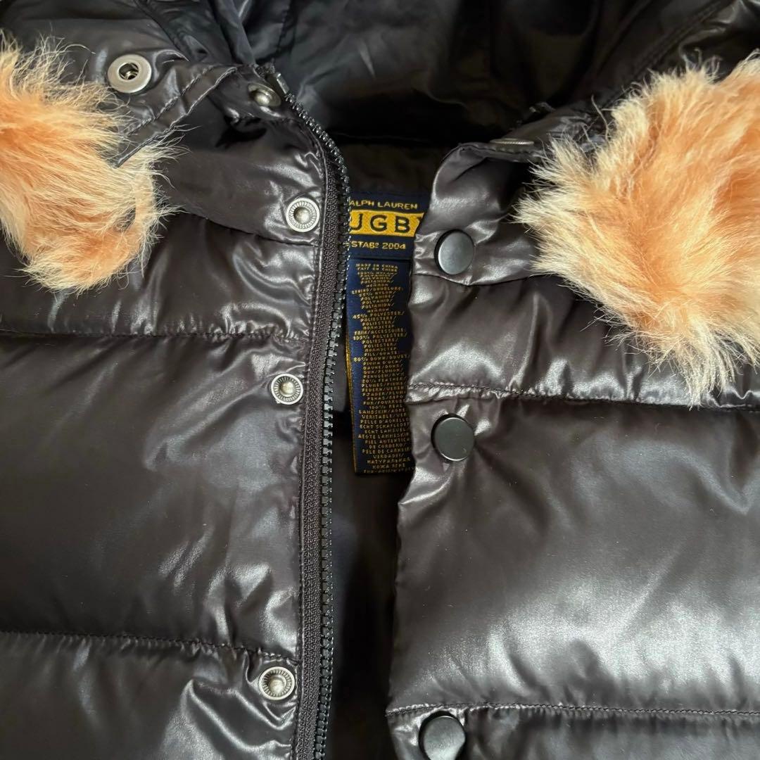 Ralph Lauren ラルフローレン ラグビーファー付き　ダウンベスト