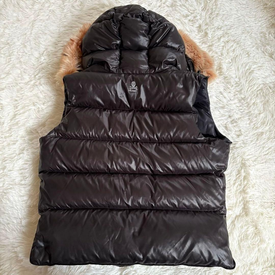 Ralph Lauren ラルフローレン ラグビーファー付き　ダウンベスト