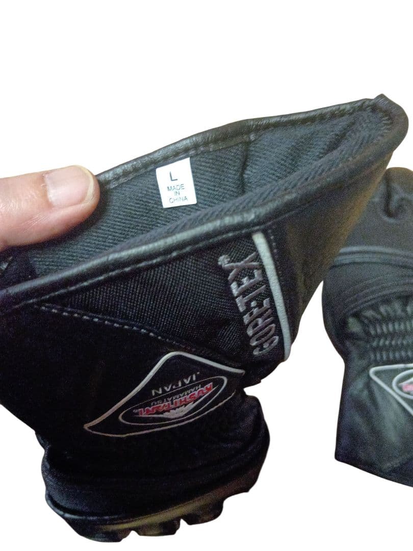 美品KUSHITANI GORE-TEX ブラック グローブ　Lサイズ