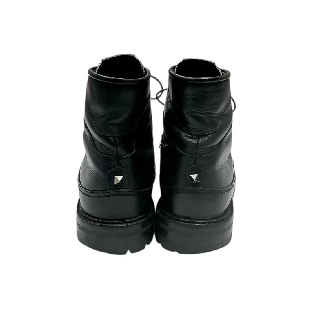 VALENTINO スタッズ レースアップ ワークブーツ