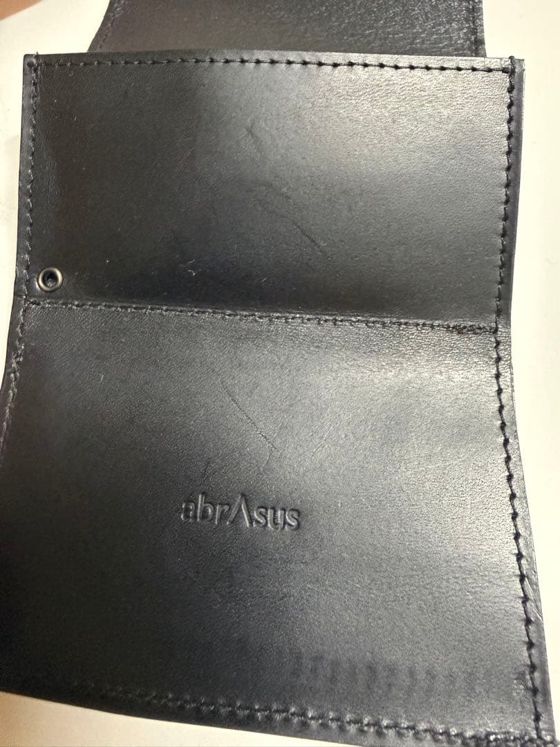 アブラサス　小さい財布　ブラック　ブッテーロレザーエディション