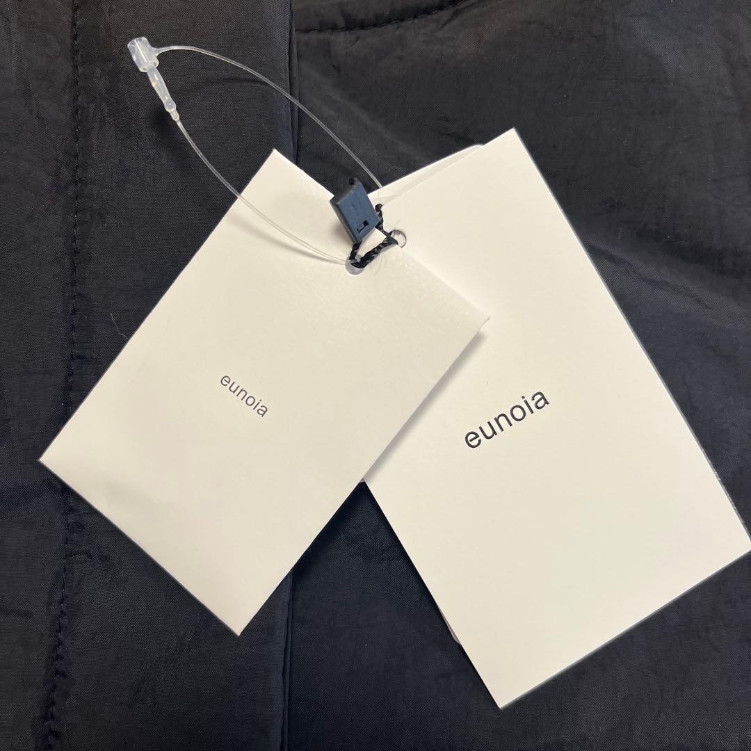 新品タグ付き eunoia ユノイア 2WAY パディングジャケット ブラック