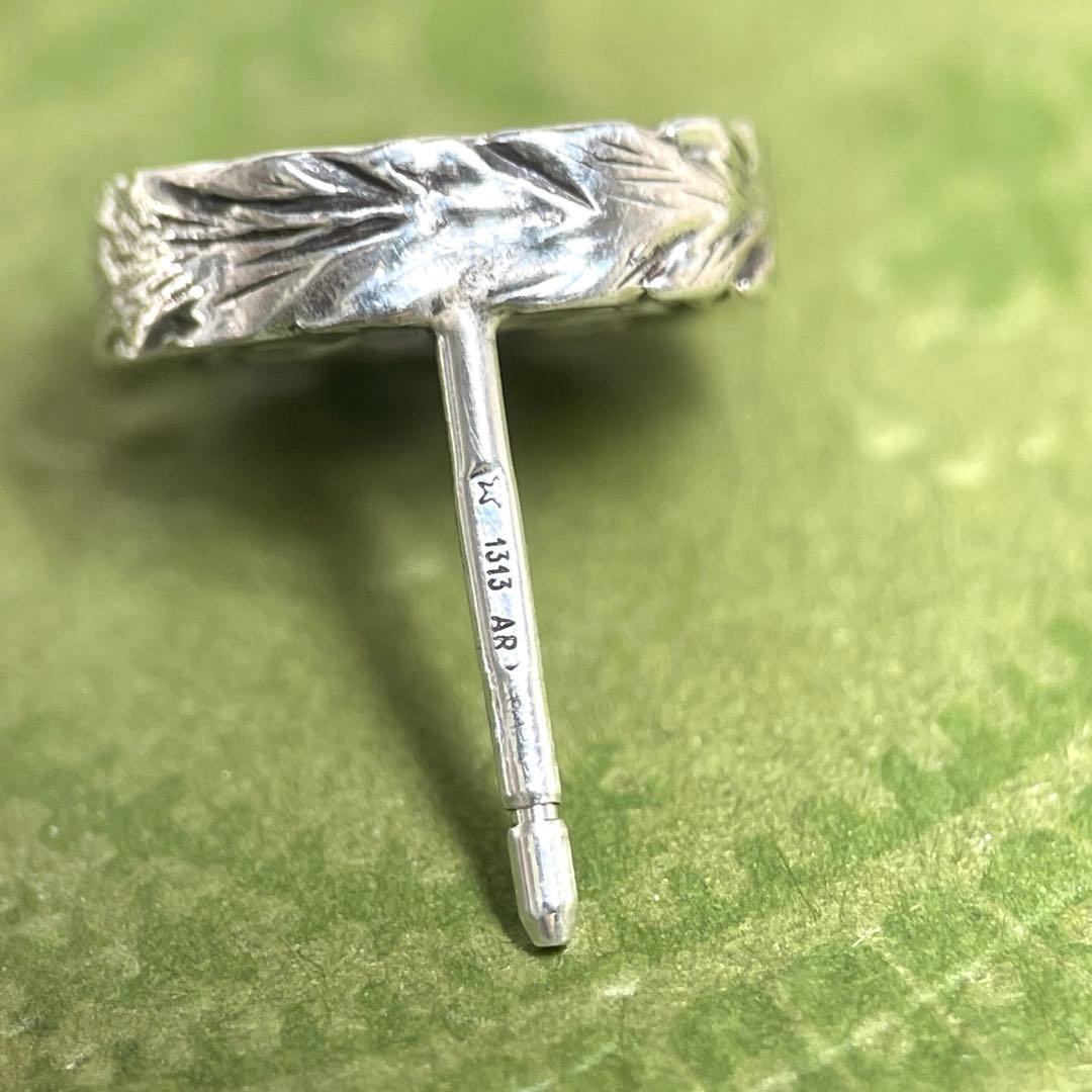 GUCCIグッチ インターロッキングGGピアス片耳　燻　メンズ/レディース