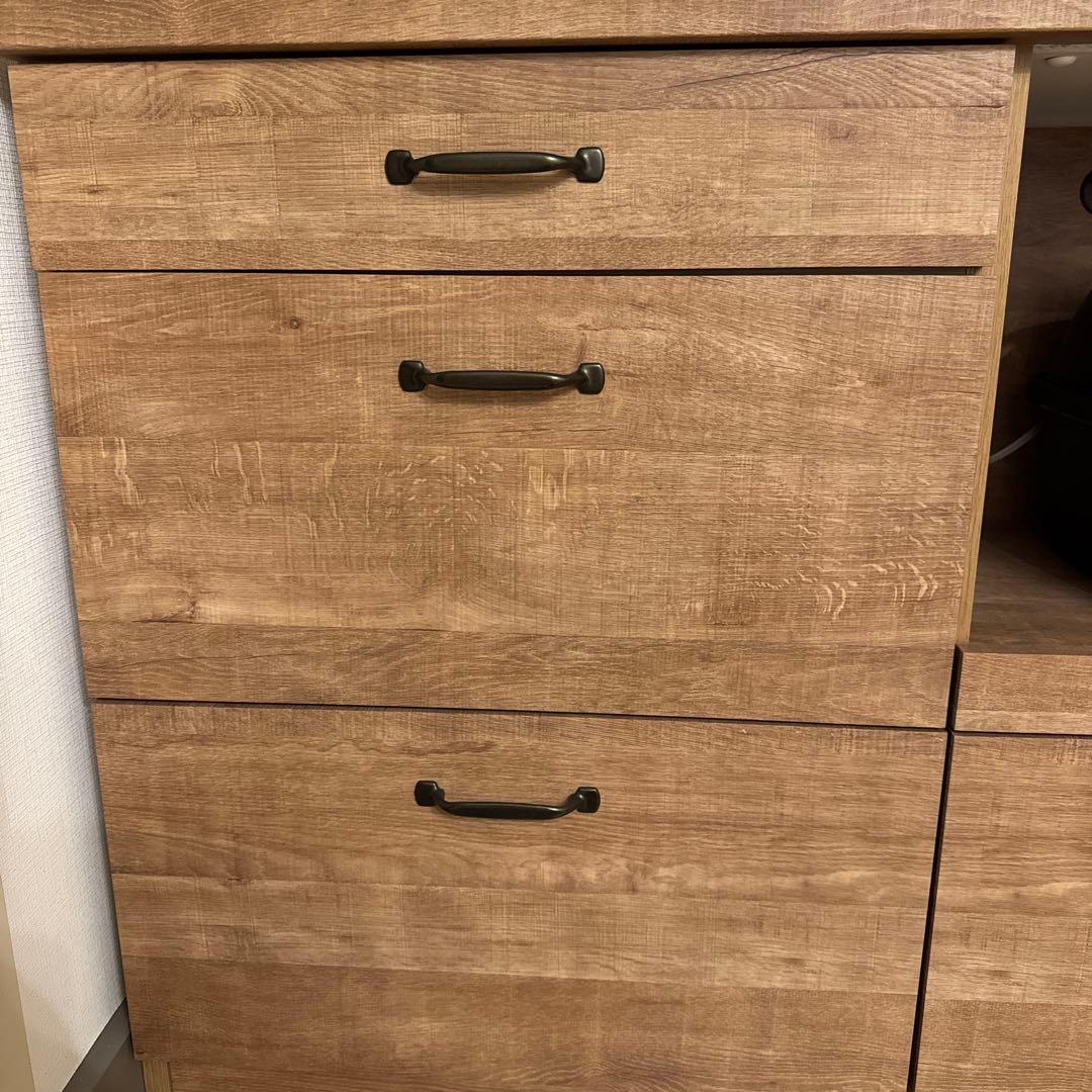 ロウヤ LOWYA 食器棚 キッチン収納 幅120cm キッチンカウンター