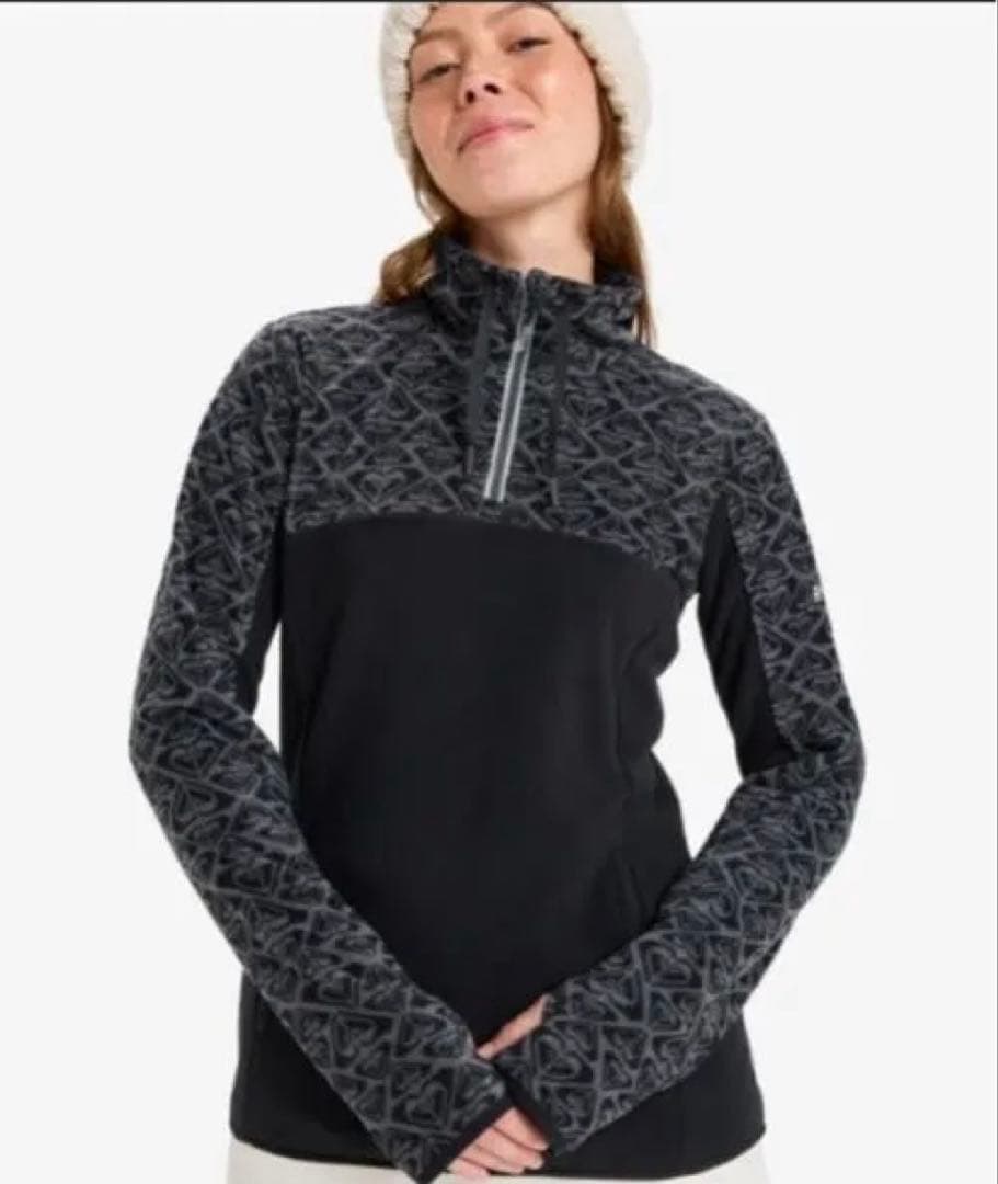 ROXYスノー ベースレイヤー ハーフジップトップス