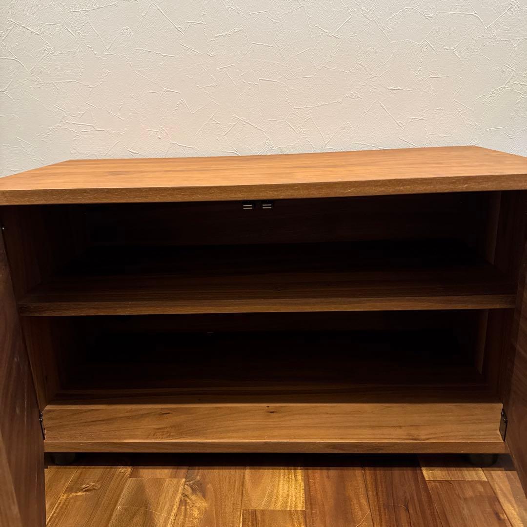 無印良品　スタッキングキャビネット　ウォールナット材