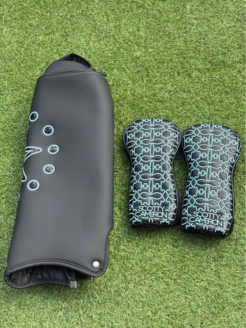 SCOTTY CAMERON キャディバッグ　ブラック×ティファニーブルー