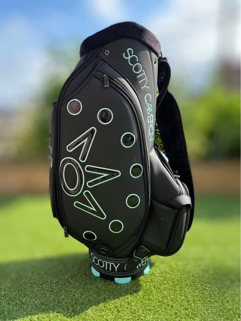 SCOTTY CAMERON キャディバッグ　ブラック×ティファニーブルー
