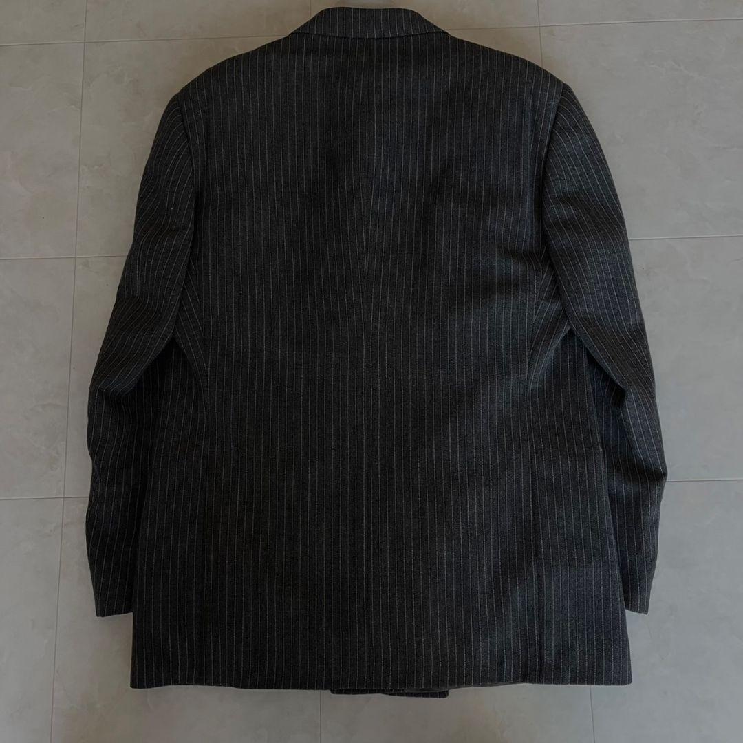 極美品✨極上イタリア製ダブルスーツセット✨ヴェルサーチネクタイ✨豪華ピンズ5点