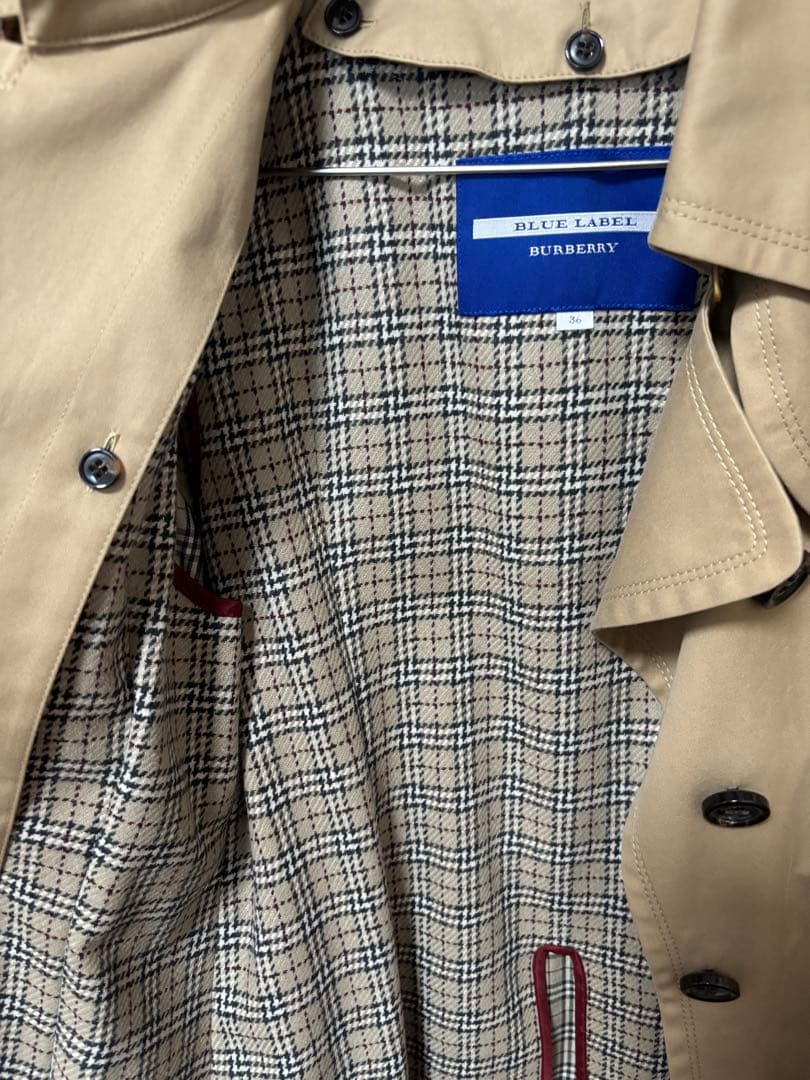 10/31迄　バーバリーブルーレーベル トレンチコート 36