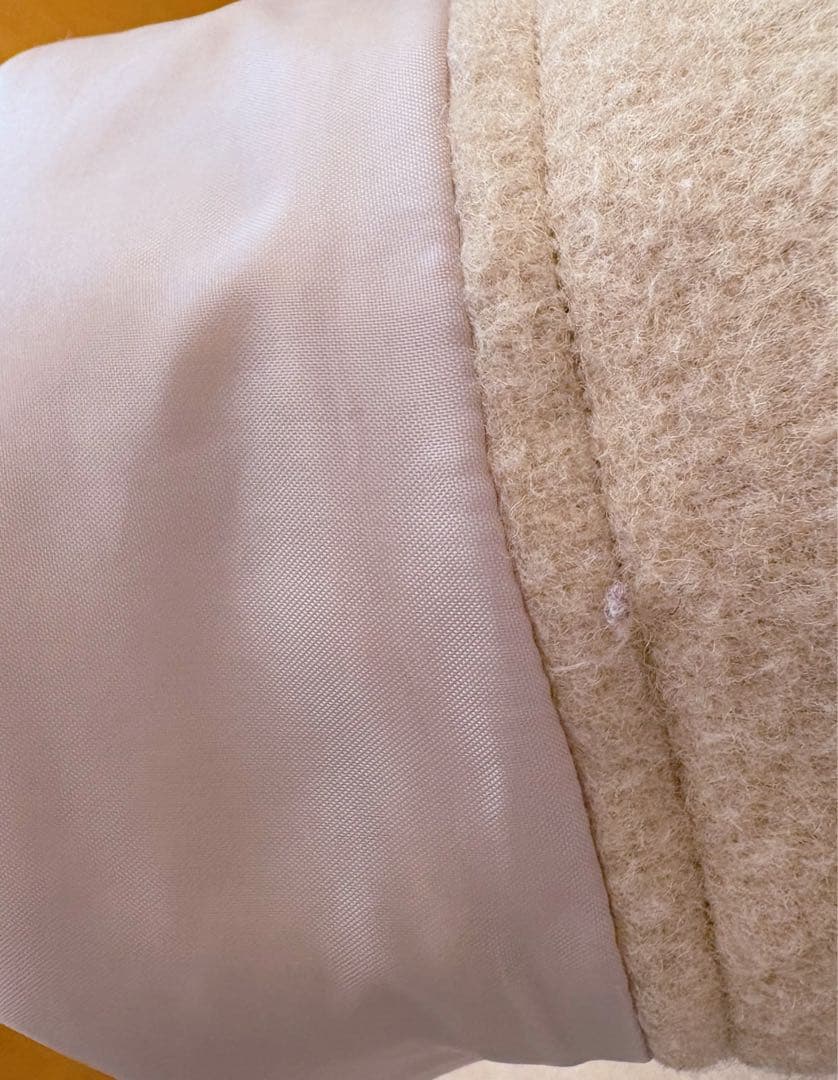 DANTON ノーカラーコート ベージュ 36