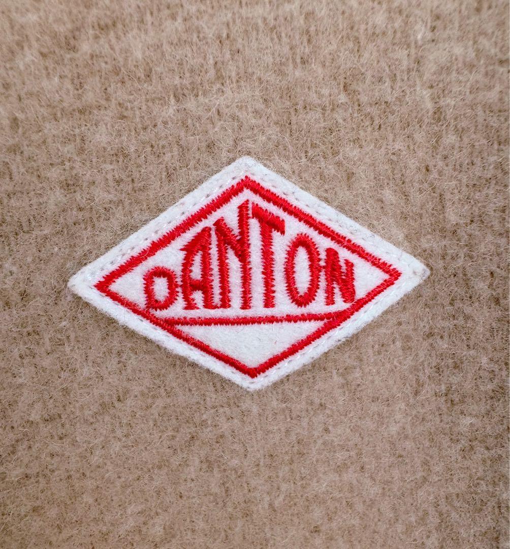 DANTON ノーカラーコート ベージュ 36