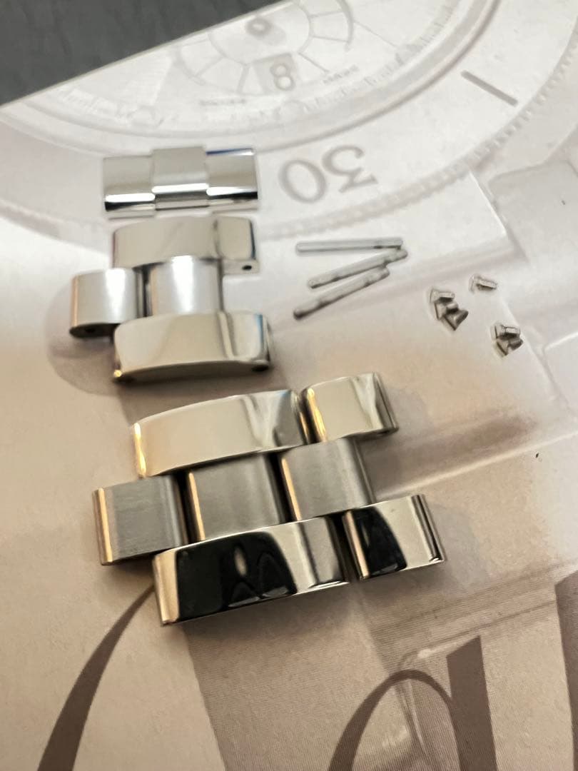 カルティエ　パシャ？　ブレスレット　駒　ベルト　時計